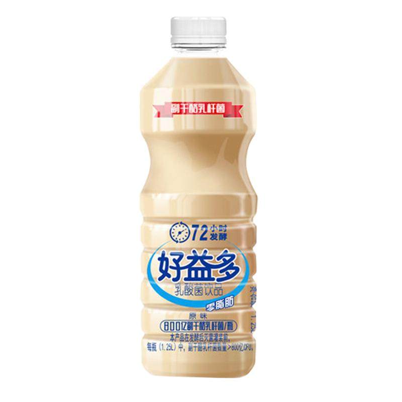 好益多经典原味乳酸菌饮料发酵乳酸奶饮料聚餐饮品整箱大瓶1250ml