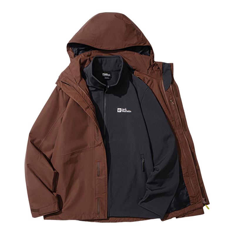 JackWolfskin狼爪25秋冬新款ROBUST男软壳三合一冲锋衣 5122271
