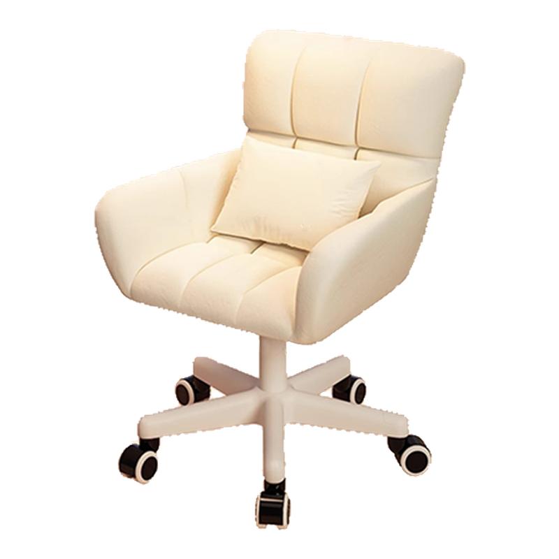 办公休闲电脑椅家用宿舍旋转滑轮可移动靠背椅舒适久坐升降学习椅