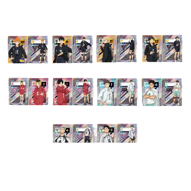 漫库正版周边排球少年镭射收藏卡