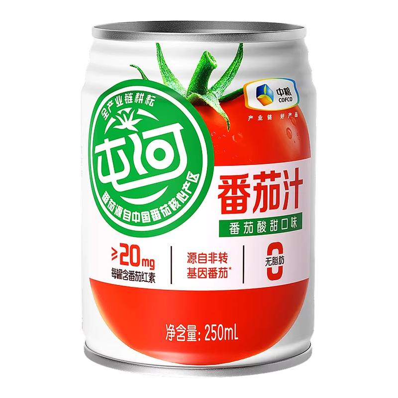 中粮屯河番茄汁饮料250ml*24罐图片