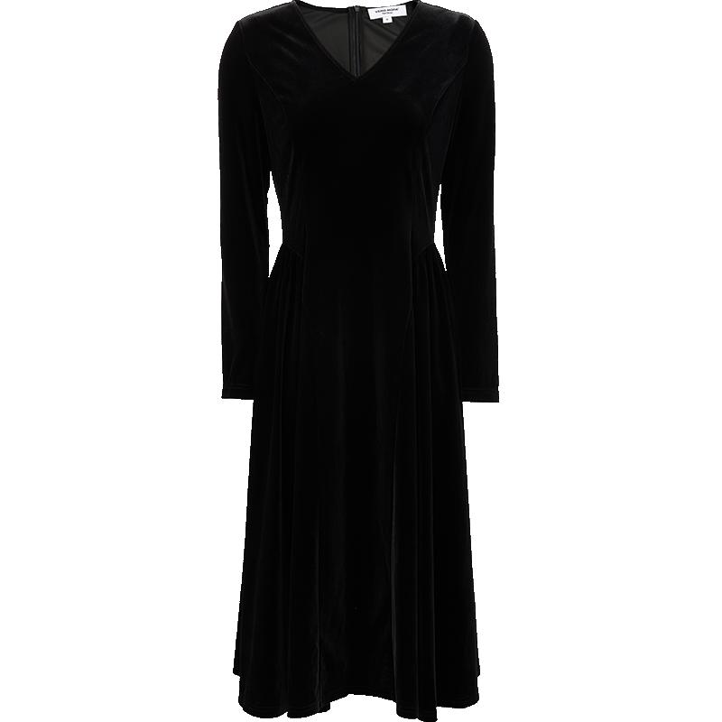 VeroModa复古丝绒连衣裙