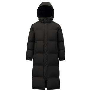 加厚保暖过膝连帽外套男 冬季 雪中飞户外极寒羽绒服女长款 2025新款
