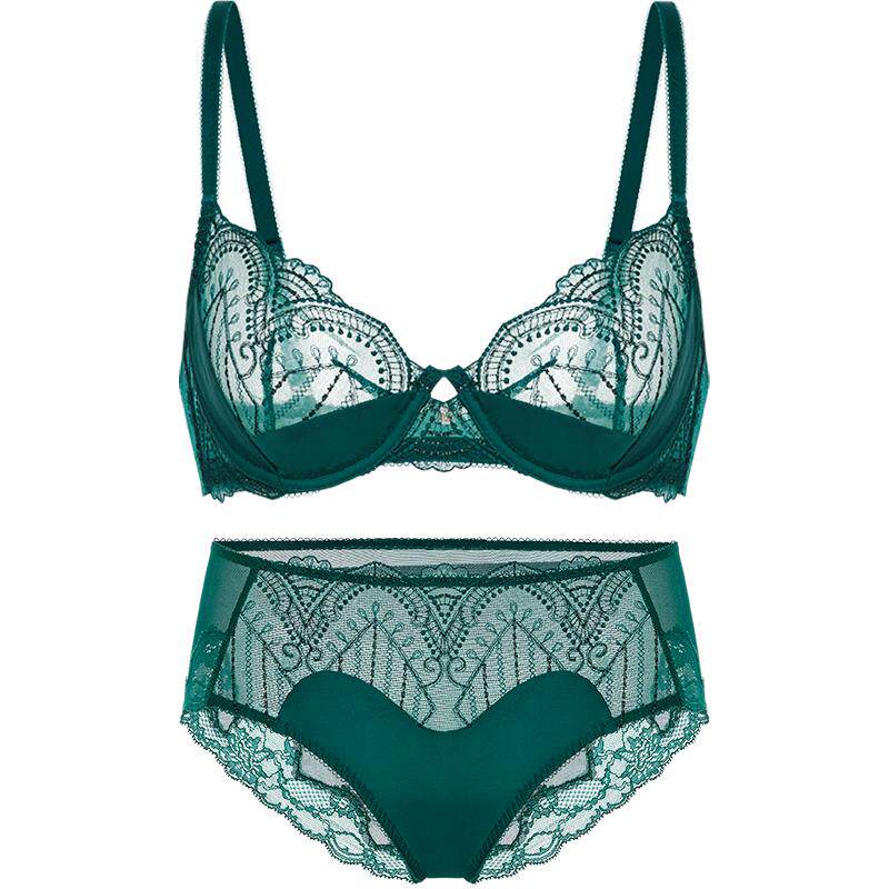 套装LaClover蕾丝性感高奢约会高质量文胸内裤两件套女仙境奇缘