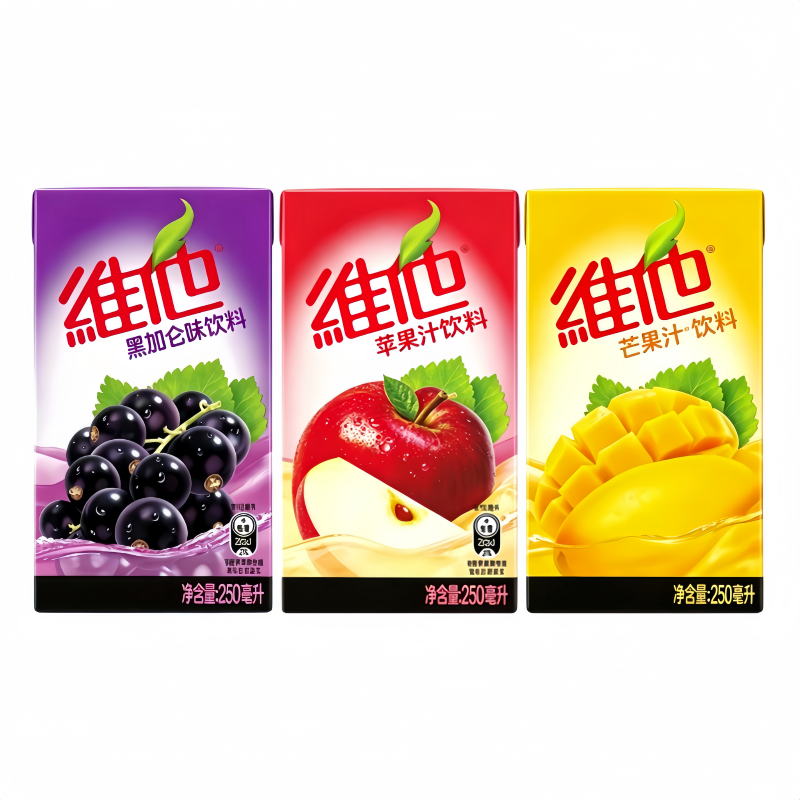 维他红苹果汁250ml*24盒整箱