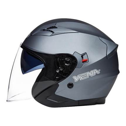 野马新国标3C认证电动车头盔男女四季双镜片摩托车电瓶车安全帽