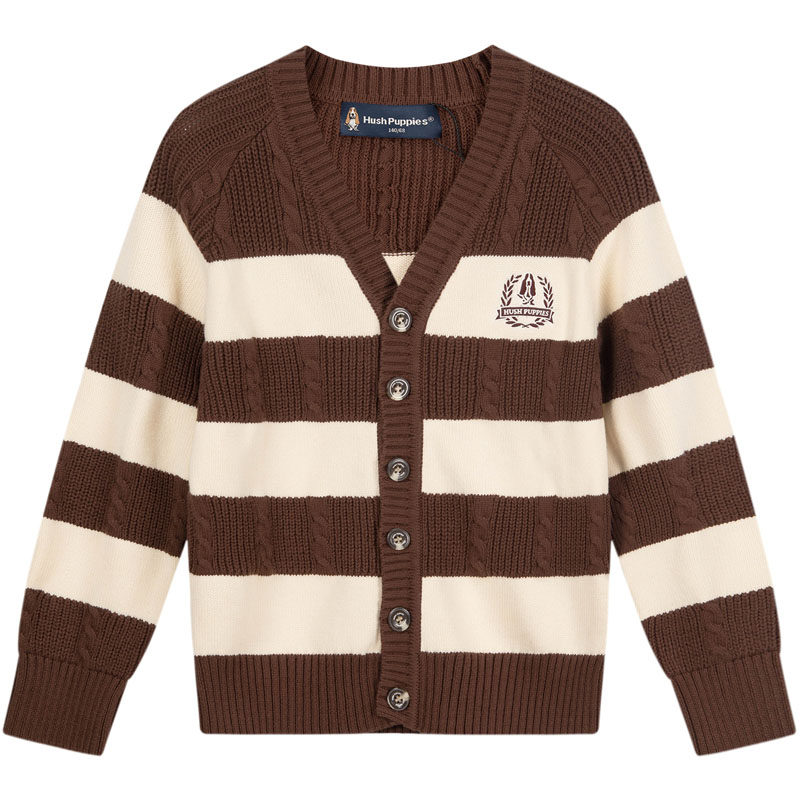 暇步士童装男童针织开衫2025秋季新款儿童撞色条纹线衣中大童毛衣,童装/婴儿装/亲子装,毛衣/针织衫,淘宝优惠券,粉丝福利购,淘宝优惠卷