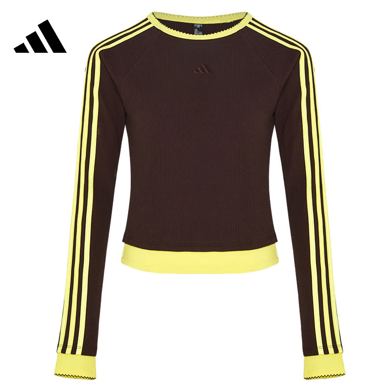 adidas阿迪达斯女子运动休闲长袖T恤LD8789 LD8788