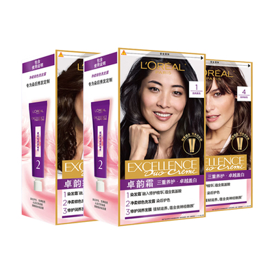 欧莱雅新款染发膏卓韵霜染发霜