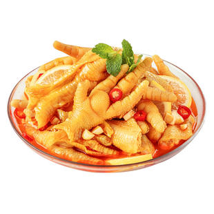 无骨鸡爪带笋丝蒜香柠檬酸辣解馋零食去骨脱骨泡椒凤爪网红休闲