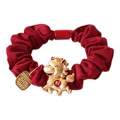 川野本命年小马小肠发圈新款 时尚 高级感头绳不勒发无扎痕头饰发饰