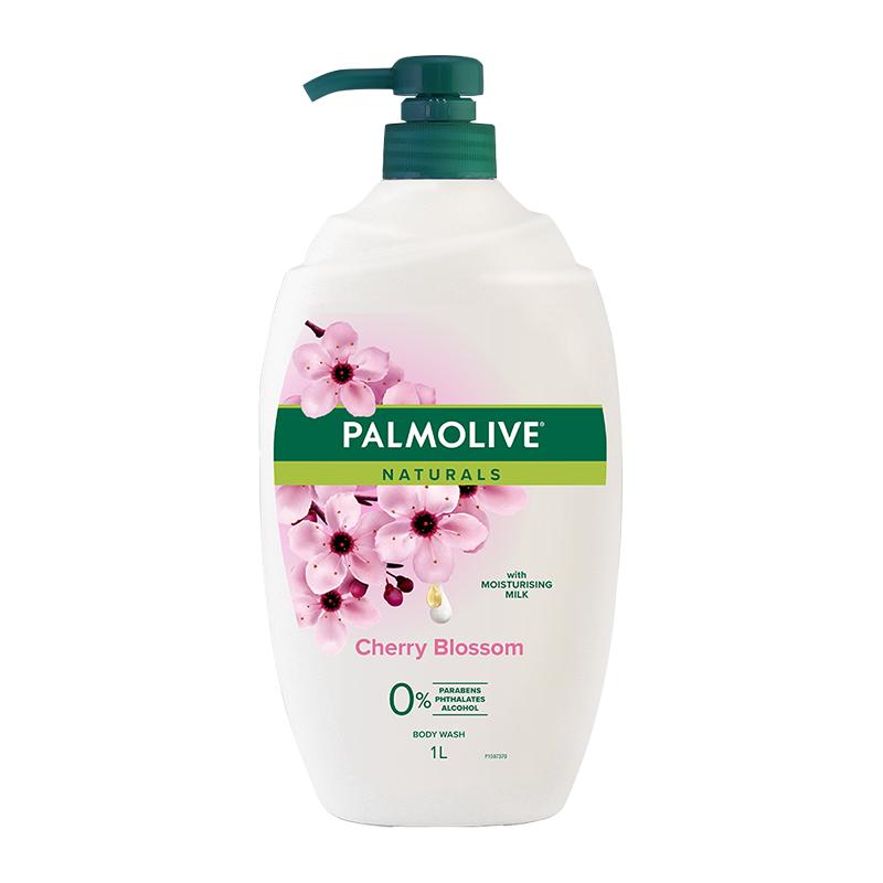 棕榄樱花牛奶美白补水沐浴露女士