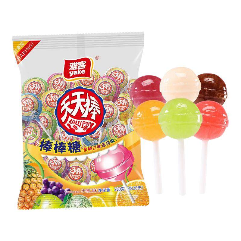 雅客天天棒棒糖混合味水果硬糖奖励学生儿童节日礼物零食年货糖果,零食/坚果/特产,传统糖果,淘宝优惠券,粉丝福利购,淘宝优惠卷