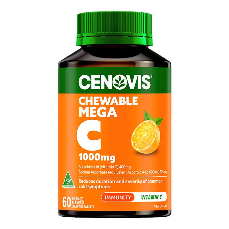Cenovis萃益维高浓度1000mg维生素c咀嚼泡腾片儿童成人