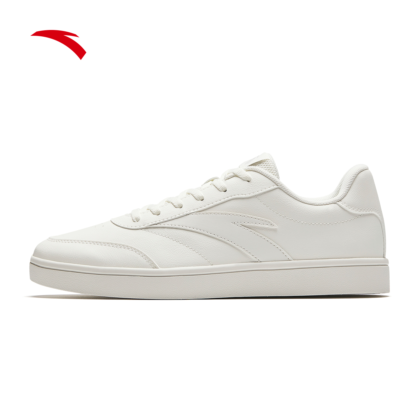 安踏轻盈百搭小白鞋系带低帮