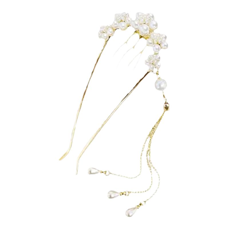 珍珠款流苏新中式发簪女