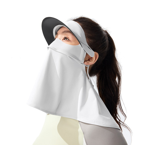 蕉下护颈黑胶脸基尼凉感面颈一体焦黑胶全防护口罩夏防紫外线面罩