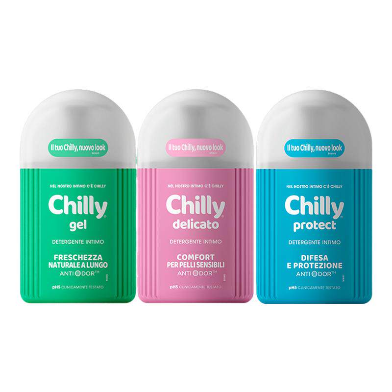 Chilly私处洗护液私密护理液私部三瓶装女性日常私密部位清洗临期