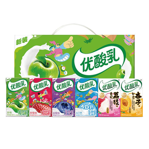 7月新货伊利优酸乳250ml*24盒