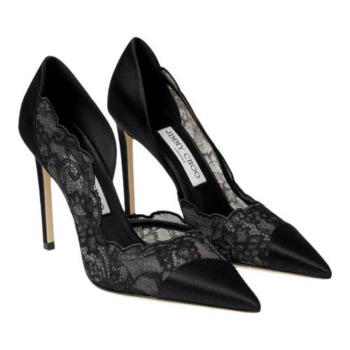 [双11抢先购限时满减][白鹿同款]JIMMY CHOO/BRIGITTE蕾丝高跟鞋