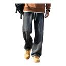 男士 牛仔裤 秋冬季 加绒加厚阔腿休闲裤 JEEP 子男款 SPIRIT吉普美式