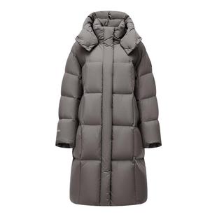 坦博尔冬季高倍充绒鹅绒泡芙羽绒服女士长款加厚保暖防风舒适外套