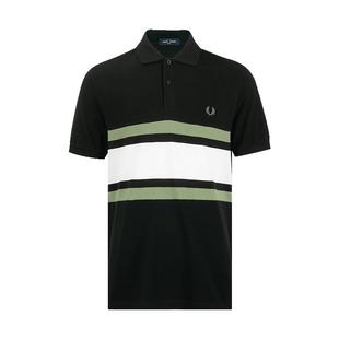 七夕 PERRY男字母logo拼接全棉短袖 FRED polo衫 男士
