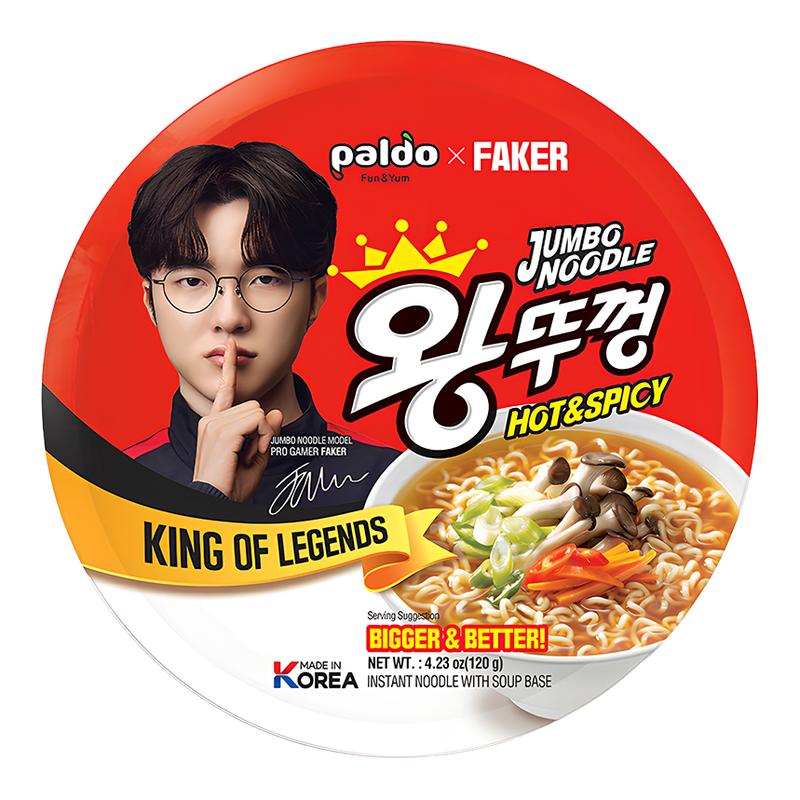Faker代言韩国进口paldo八道泡面