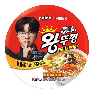 Faker代言韩国进口paldo八道泡面