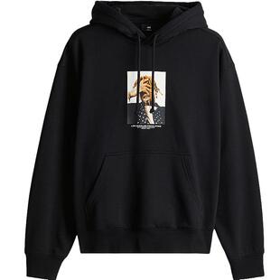 女装 连帽衫 卫衣春季 情侣重磅落肩长袖 1240529 加绒宽松美式 HM男装