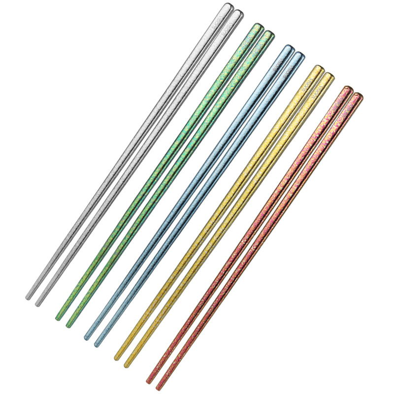 康宁纯钛筷子24g高档分餐筷家用轻奢抗菌防霉防滑一人一筷送礼盒