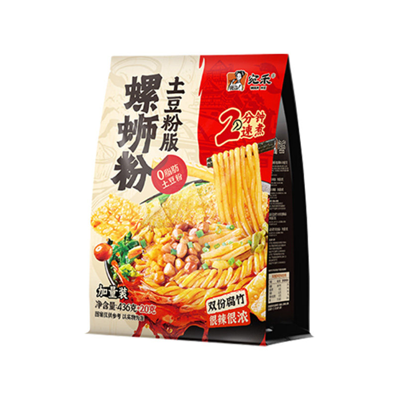【加量装】宛禾螺蛳粉土豆粉456g袋柳州特色速食米线方便面酸辣粉