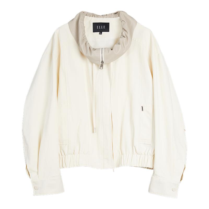 ELLE拼接高级感短外套女