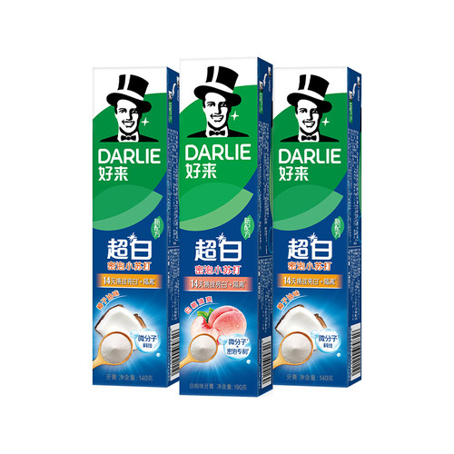 好来密泡小苏打牙膏洁齿清新一刷