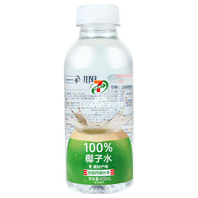 711椰子水椰轻说100%便利店同款420ml瓶装孕妇可喝含电解质饮料