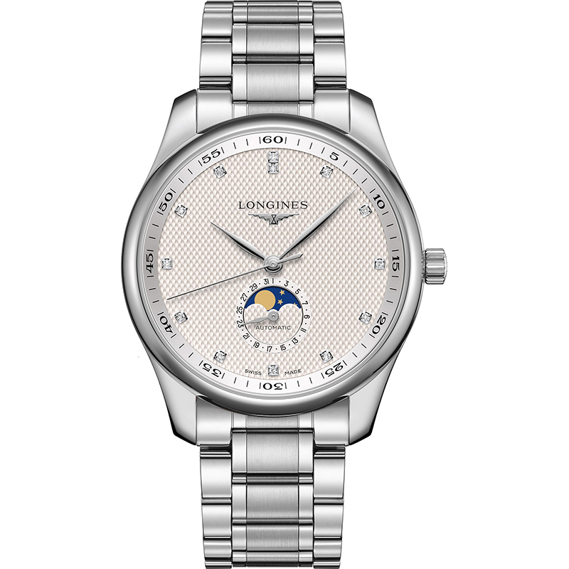 Longines浪琴手表男名匠系列瑞士四针月相自动机械L2.919.4.77.6