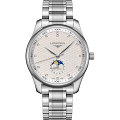 Longines浪琴手表男名匠系列瑞士四针月相自动机械L2.919.4.77.6