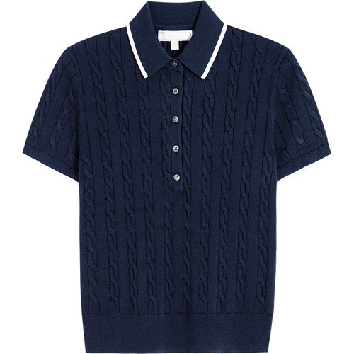 布克兄弟25女士supima棉针织短袖