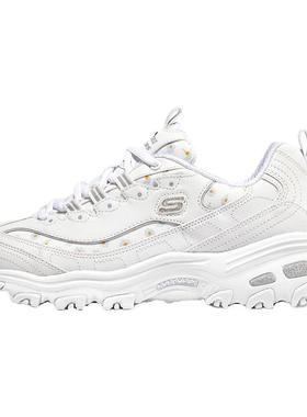 斯凯奇女鞋秋冬新款熊猫鞋小白鞋官方正品休闲鞋运动鞋女款老爹鞋