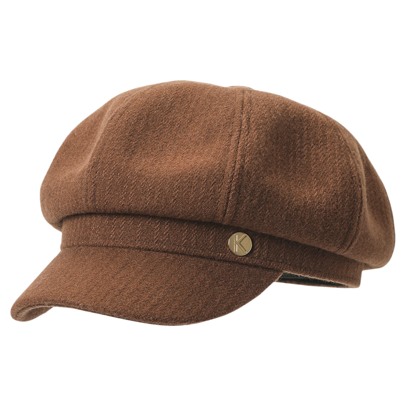 畹町八角帽女秋冬季复古英伦报童帽百搭显脸小帽子质感画家八角帽