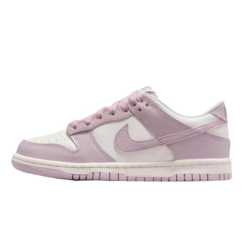 Nike耐克女鞋DUNK LOW白紫粉大童运动鞋胶底低帮滑板鞋FB9109-122图片