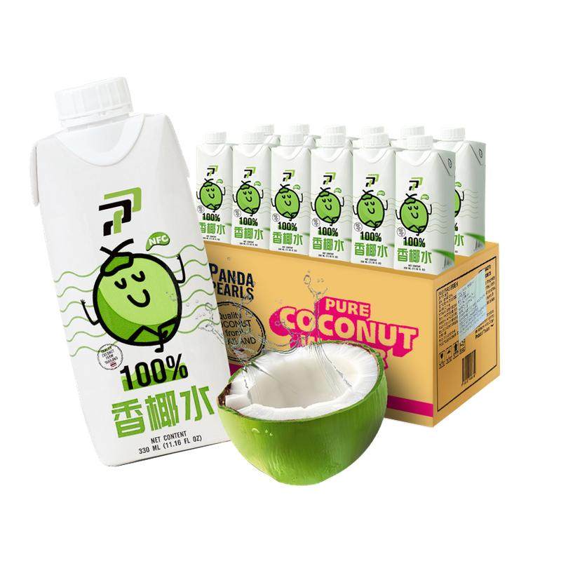 PANDA PEARLS泰国进口100%椰子水香水椰PP纯正果汁椰子水饮料,咖啡/麦片/冲饮,纯果蔬汁/纯果汁,淘宝优惠券,粉丝福利购,淘宝优惠卷