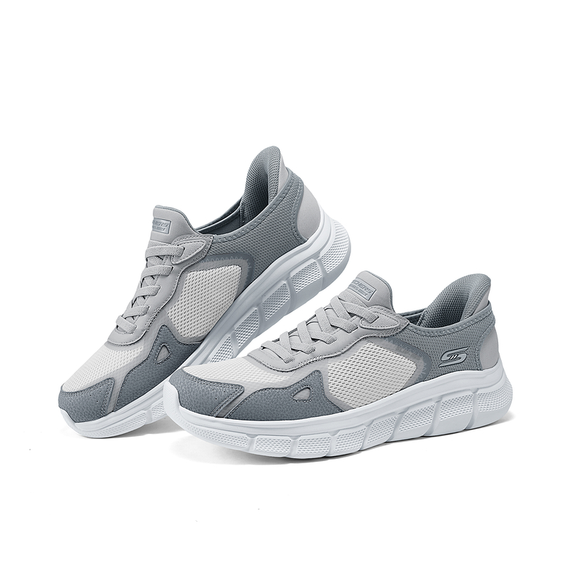 斯凯奇男士运动鞋舒适轻便透气一脚蹬复古经典潮流休闲百搭闪穿鞋