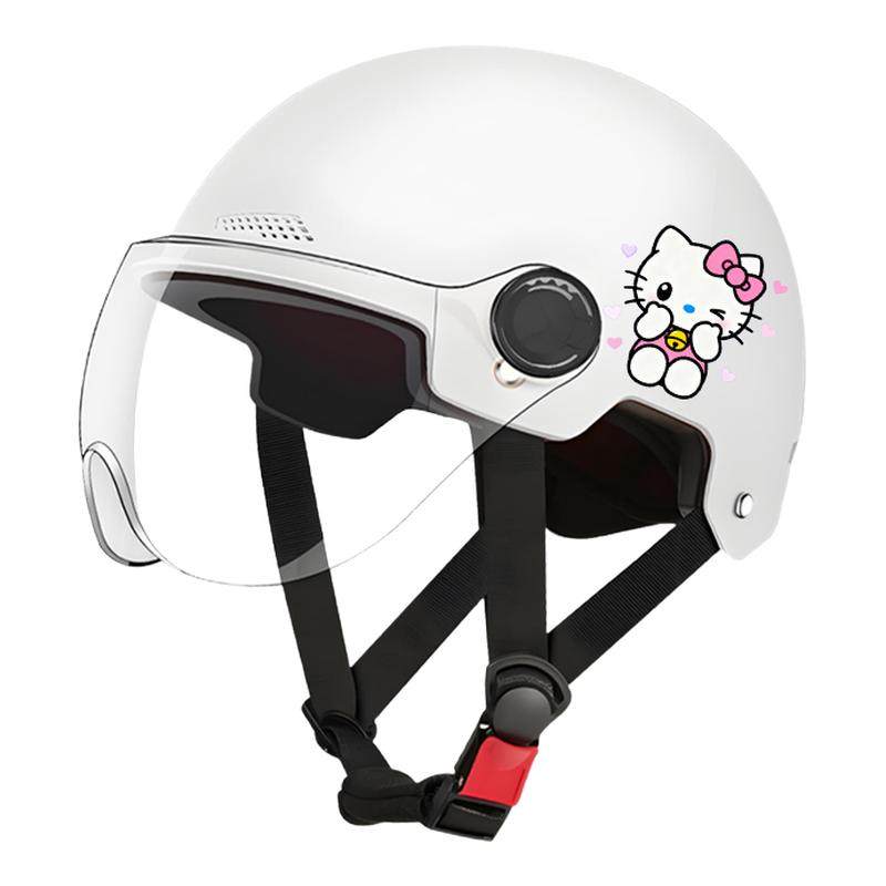 3C认证电动车头盔男女童夏天防晒可爱A库洛米四季通用安全帽儿童