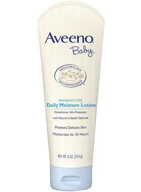 【自营】Aveeno艾惟维诺天然燕麦婴儿保湿身体乳无香型227g润肤乳