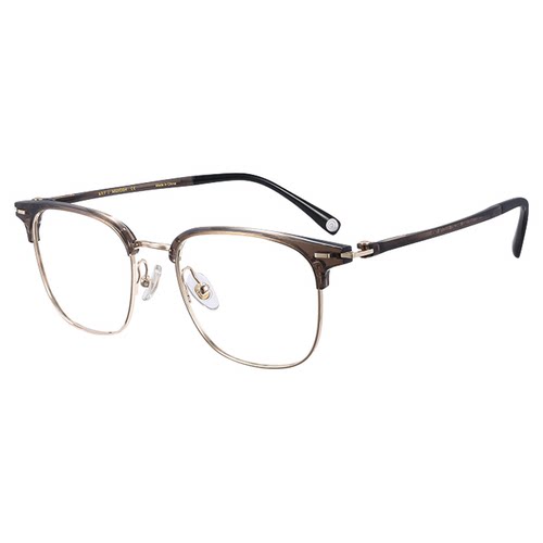 木九十眼镜眉架半框方圆形镜框