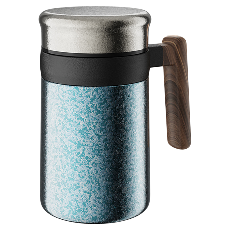 2025新款纯钛双层保温杯办公茶杯