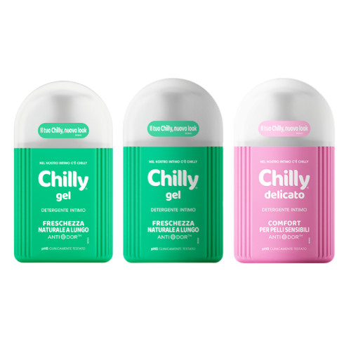 Chilly七莉私处洗护液私密护理液私部三瓶装女性日常私密部位清洗