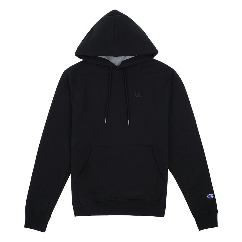 CHAMPION休闲刺绣加绒连帽卫衣男