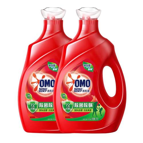 奥妙除菌除螨洗衣液3kg快洗1千克补充装袋装樱花内衣精油香氛400g